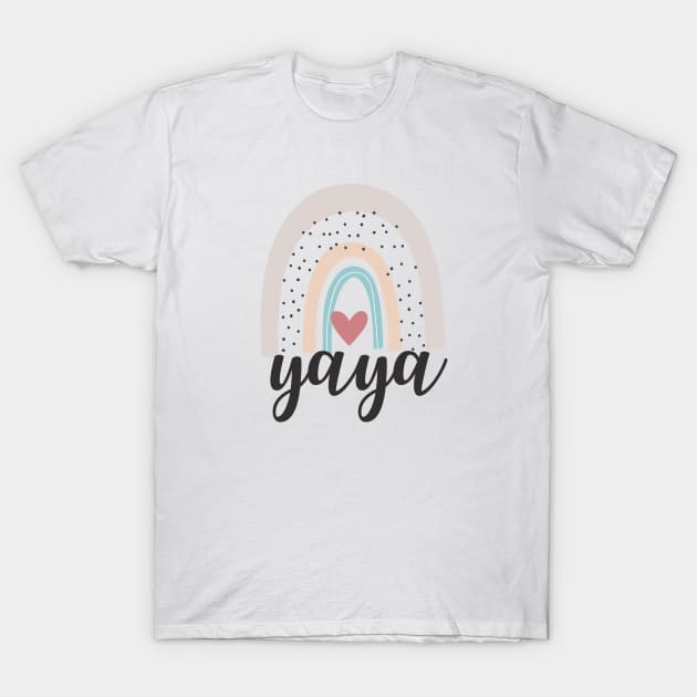 Pastel Rainbow Yaya T-Shirt by Hello Sunshine